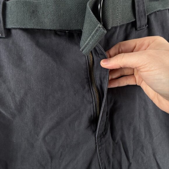 NWT Lee Dungaree Cargo Shorts Navy Blue Belted Pockets Size 38 Cotton Adult Men - Picture 8 of 16